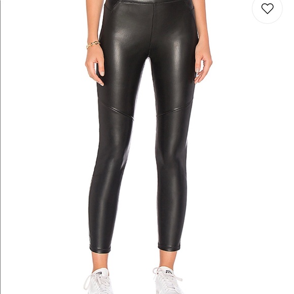 Free People | vegan leather legging in black - Picture 2 of 6